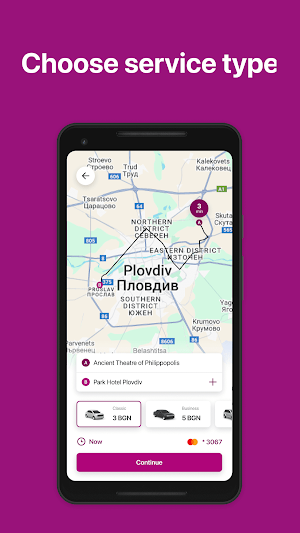 Moby: The Taxi App Screenshot 2