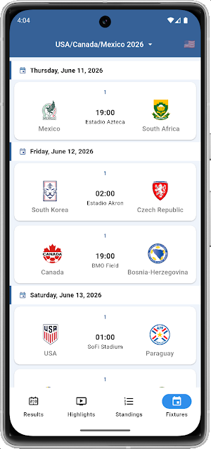 World Highlights - WC Soccer Screenshot 3