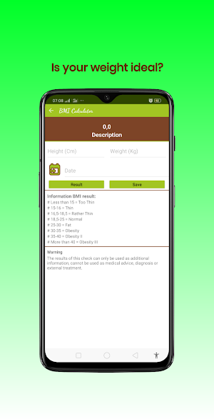 BMI Calculator, Calorie Calculator - Healthy Daily Screenshot 2