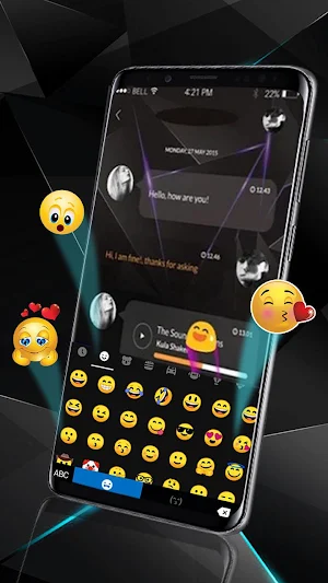 Classy Black Business Keyboard Theme Screenshot 3