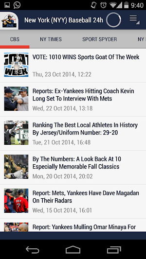 New York (NYY) Baseball 24h Screenshot 1