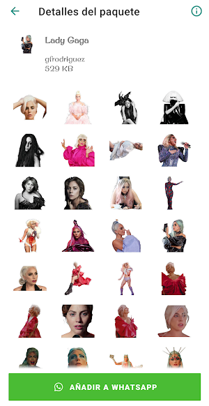 WAStickerApps - Lady Gaga Stic Screenshot 0