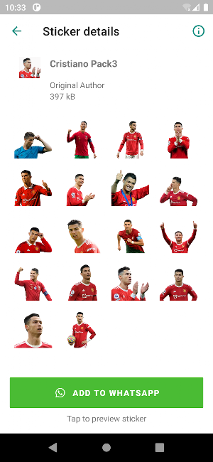 Cristiano Ronaldo Stickers CR7 Screenshot 3