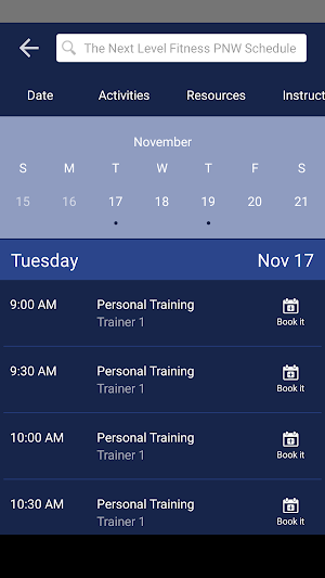 The Next Level Fitness PNW Screenshot 2