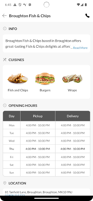 Broughton Fish And Chips Screenshot 3