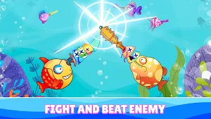 Blue Monster Fish - Hide n Eat Screenshot 0