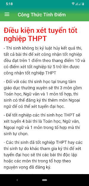 Tính Điểm Xét Tốt Nghiệp THPT Screenshot 2