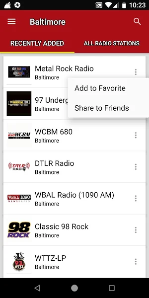 Baltimore Radio Stations - Maryland, USA Screenshot 1