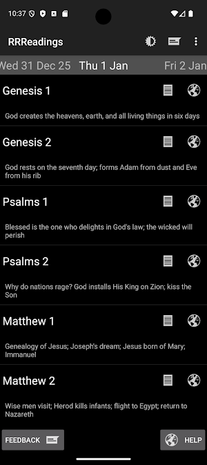 RRReadings Screenshot 1