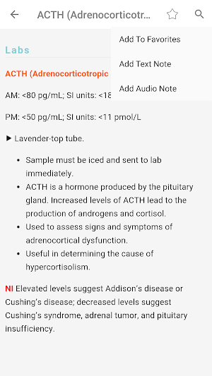 Lab Notes: Nurses' Guide to Lab & Diagnostic Tests Screenshot 1