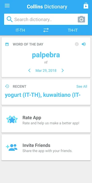 Thai-Italian Dictionary Screenshot 3