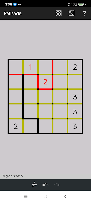Palisade — Logic grid division Screenshot 2