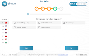 qbuton | Anket Ölçme Sistemi Screenshot 3