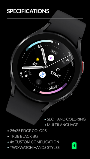 Awf Polar Analog - watch face Screenshot 1
