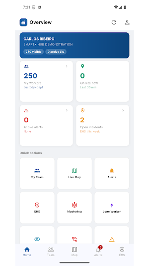 SmartX EHS Mobile Screenshot 0