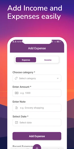 Expense Tracker Screenshot 2