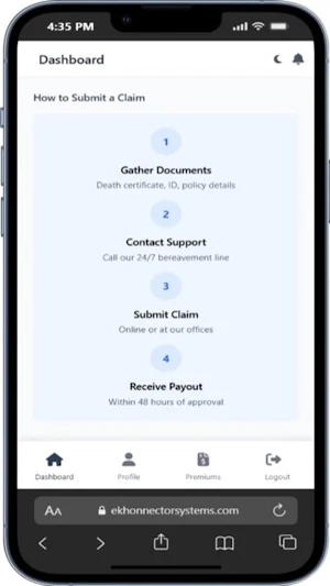 MS Funeral Caregivers Screenshot 2
