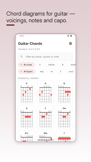 Guitar Chord Dictionary Screenshot 1