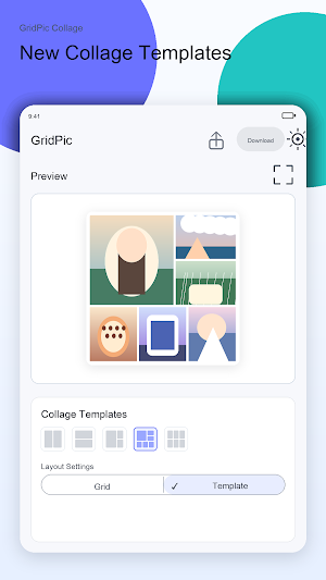 GridPic - Photo Grid & Collage Screenshot 1