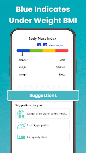 Raiwa BMI calculator Screenshot 2