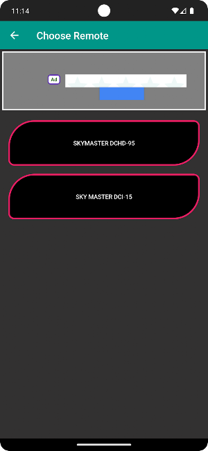 Remoted for SKY Master Screenshot 1