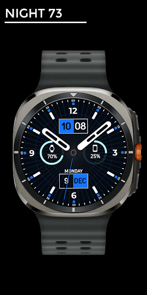 Night 73 - watch face Screenshot 0