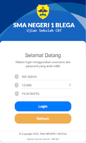 CBT SMAN 1 BLEGA Screenshot 1