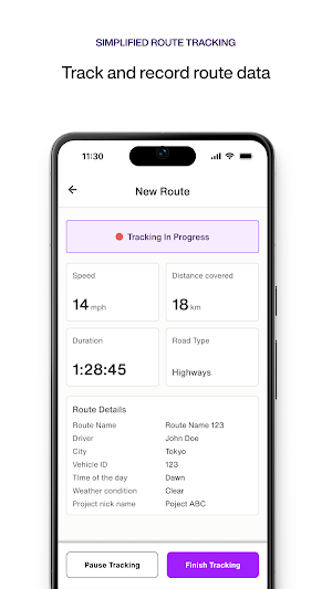 Route Tracker Screenshot 2