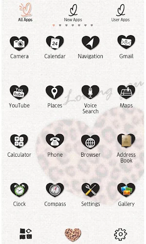 Big Leopard Heart Theme +HOME Screenshot 1