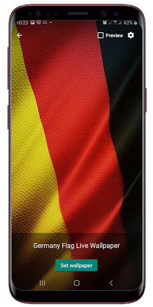 Germany Flag Waving Live Wallpaper Screenshot 1