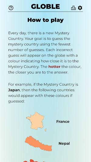 Globle - Guess the Country Screenshot 3