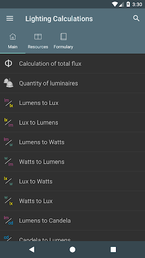 Lighting Calculations Screenshot 0