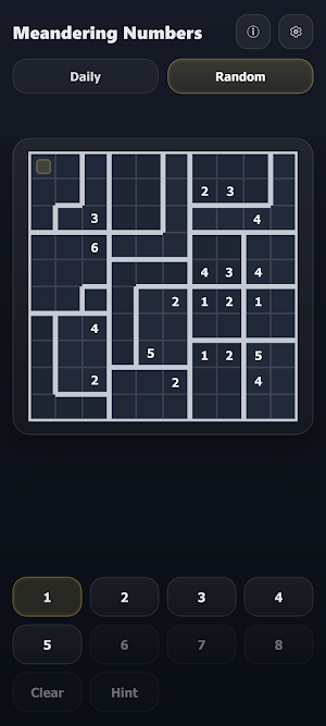 Meandering Numbers - Puzzle Screenshot 3