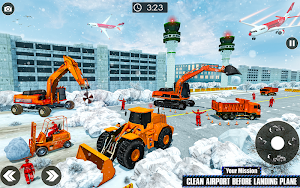 Snow Blower Excavator simulator: Crane Games Screenshot 3