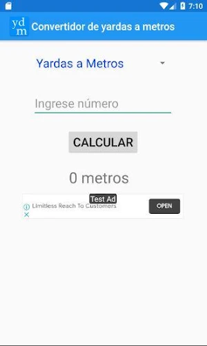 Convertidor de yardas a metros Screenshot 0