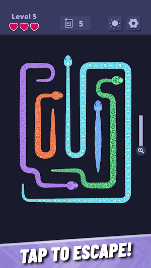 Snake Escape: Maze Puzzle Screenshot 0
