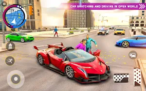 Miami Gangster Crime Simulator – Bank Robbery Game Screenshot 1