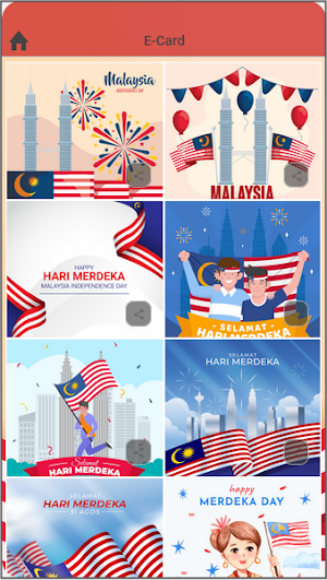 Malaysia Merdeka Day E-Cards Screenshot 2