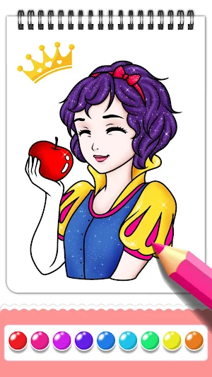 Girls Hairstyle Coloring Book Screenshot 0