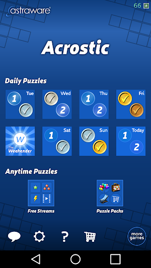 Astraware Acrostic Screenshot 1