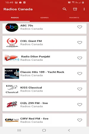 Radios Latinas CANADA Screenshot 2