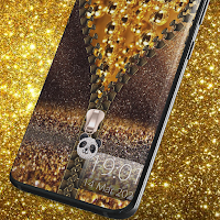 Gold Zipper Lock Screen