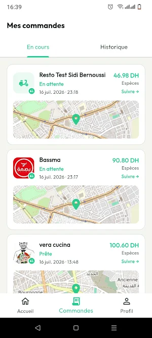 Suivup Delivery Screenshot 3