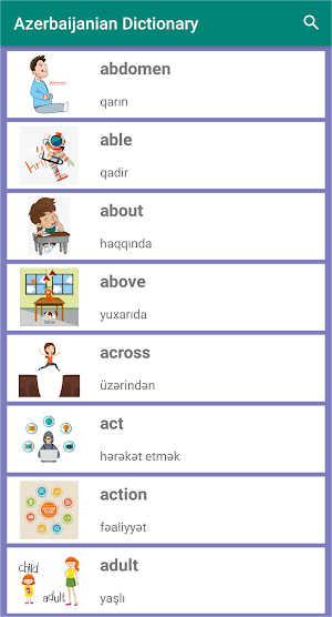 Azerbaijani Dictionary Screenshot 0