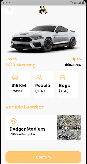 JJ Car Rental Screenshot 1