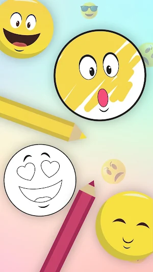 My Emoji Coloring Book Game – Paint Emojis Screenshot 0