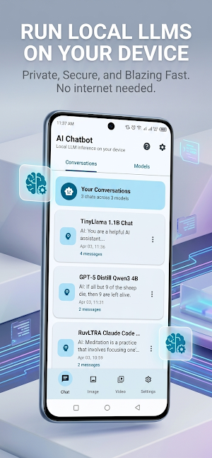 Local AI: Offline Chat & Image Screenshot 0