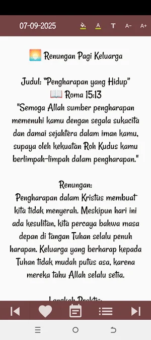 Renungan Pagi Keluarga Screenshot 1
