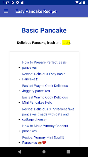 Easy Pancake Recipe Screenshot 3