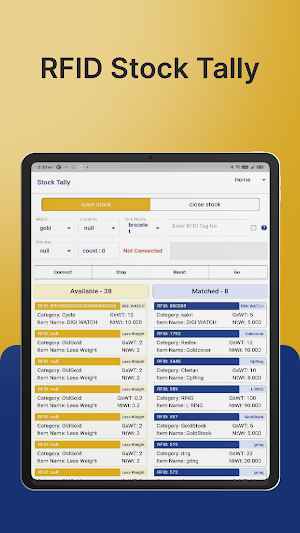 RFID Stock Tally App Screenshot 3